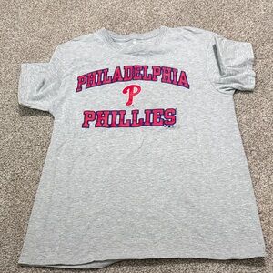 Fanatics Gray Philadelphia Phillies Short Sleeve Tee
